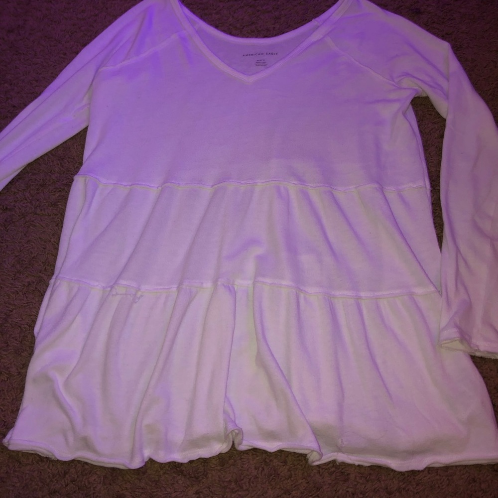 cute white top from american eagle